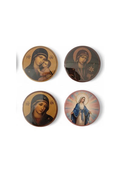 Meryem Ana Magnet 2.set - 4'lü Meryem Ana Magnet Karışık Renkli