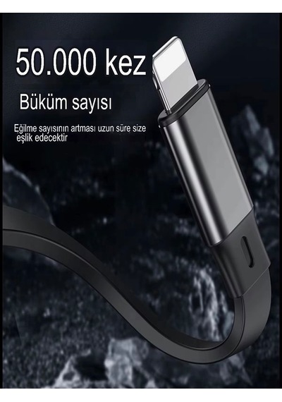 100w 3a Çoklu Hızlı Şarj Kablosu 3in1 Lightning + Type-c + Micro Usb, 1.2m Çoklayıcı Alüminyum 100w