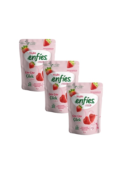 Yayla Enfies Freeze Dried Çilek 15 G X 3 Adet