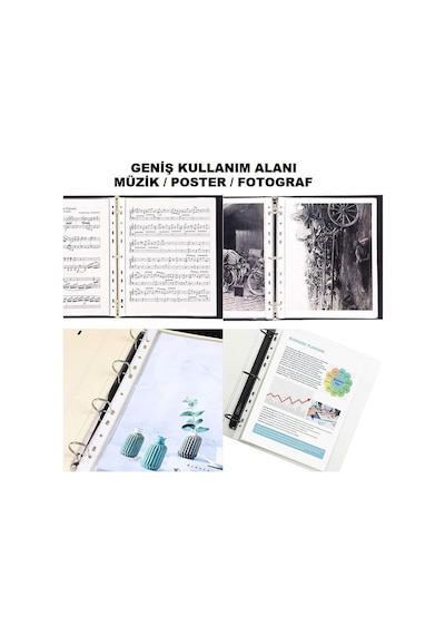 Poşet Dosya 25 Li A-4 Şeffaf Föy Dosya 1 Paket Artlantis Ofis Okul Kenarı Delikli Poşet Dosya 1 Paket Diğer