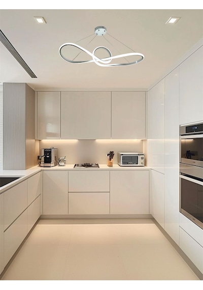 Ey Shop Beyaz Papyon Model 3 Renk Led Beyaz&sarı&günışı Avize Beyaz