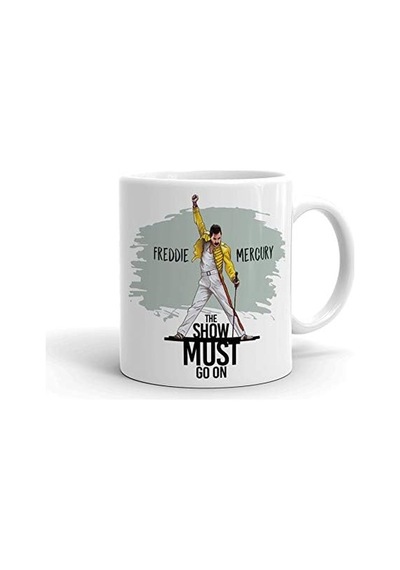 Freddie Mercury Seramik Kupa Bardak Açık Altın