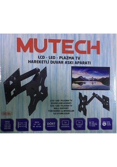 Onur Mutech F4 Hareketli Lcd Tv Monitör Askı Aparatı 19 32 İn