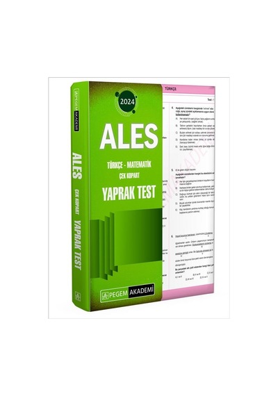 Ales Çek Kopart Yaprak Test Pegem Yayınları