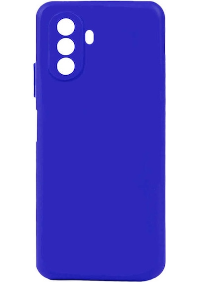 Ekılıf - Huawei Nova Y70 Uyumlu Kılıf Mat Soft Esnek Biye Silikon - Mavi