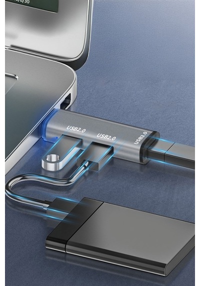 Type-c Usb Çoğaltıcı Type-c Girişini 3 Usb Porta Çeviren Cihaz Aparat Portatif Usb Çoklayıcı