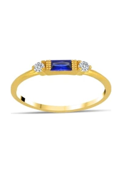 Pırlanta Daphny Vintage Safir Yüzük - Idl Sertifikalı Gold