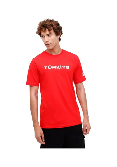 Lotto Erkek Tişört 4m M-meriton Tee 4fx 101930089 Kırmızı - Siyah