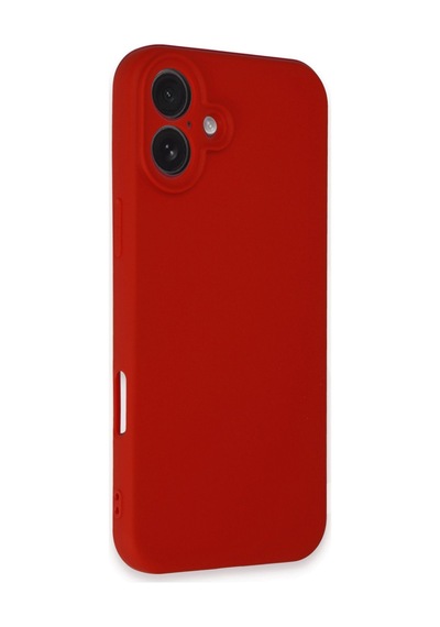 Apple Uyumlu - iPhone 16 Plus Kılıf First Silikon - Kırmızı
