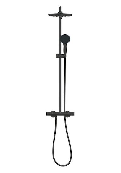 Grohe Tempesta System 250 Duvara Monte Termostatik Bataryalı Duş Sistemi - 266702431 Gri - Gümüş