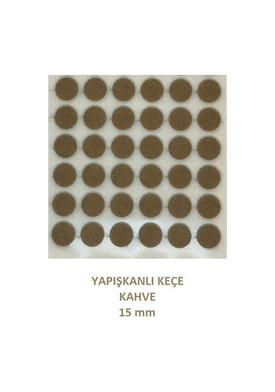 Zemin Koruyucu, Keçe Seti, Kahve, 8 Parça