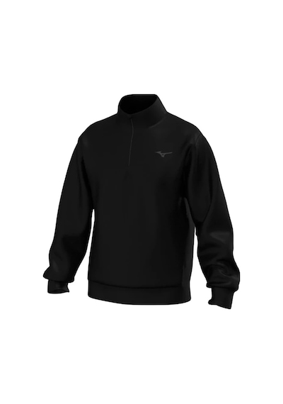 Mizuno Athletic 1/4 Zip Erkek Fermuarlı Sweatshirt Siyah Çok Renkli