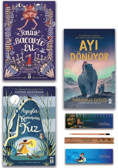 Genç Timaş Ayı Dönüyor - Tavuk Bacaklı Ev - Ayıyla Konuşan Kız Set 3 Kitap