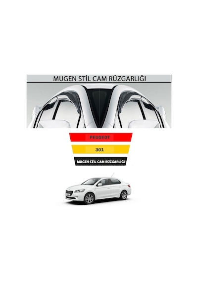 Peugeot 301 Mugen Cam Rüzgarlığı 4 Lü Takım