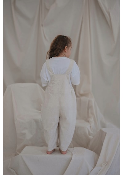 Oh La La Koala Krem Childhood Velvet Çocuk Salopet Tulum