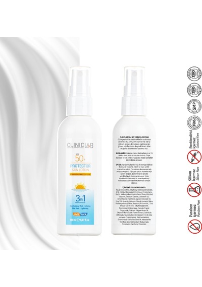 Cliniclab Besleyici ve Nemlendirici Güneş Losyonu SPF50+ 150 ML