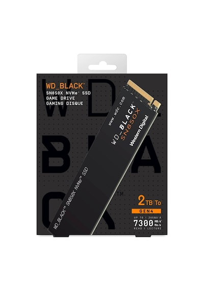 Wd Black Sn850x, Wds200t2x0e, 2tb, 7300/6600, Gen4, Nvme Pcıe M.2 2280, Ssd