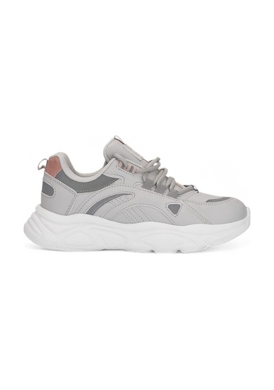 Tuğba Ortopedi 2108 Genç Rahat Sneaker Gri/Pudra Gri - Pudra