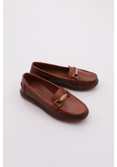 Venüs 26484109y Kadın Deri Loafer Ayakkabı Taba Ç