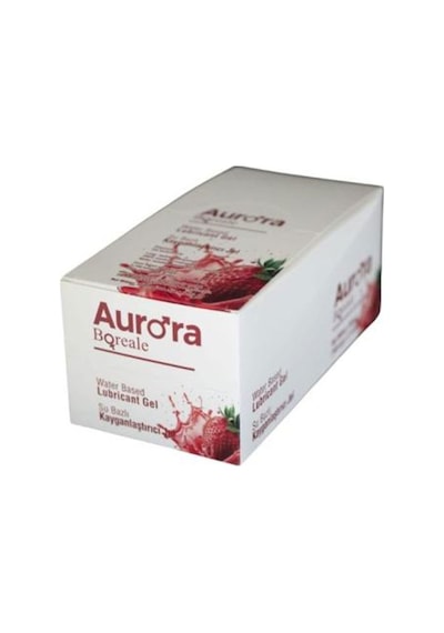 Aurora Boreale 5ml Şase Çilekli Kayganlaştırıcı Jel 100 Adet
