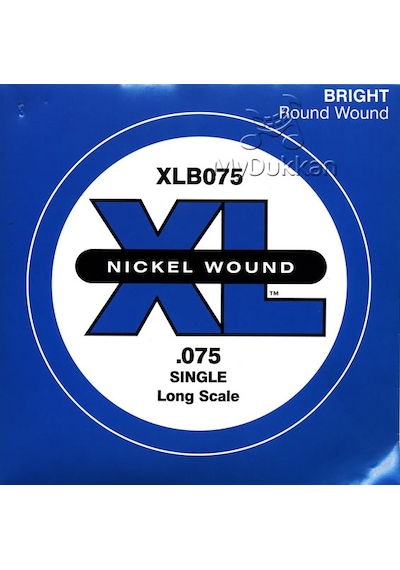 D'Addario Nickel Wound Single Long Scale .075 - XLB075 Bas Gitar