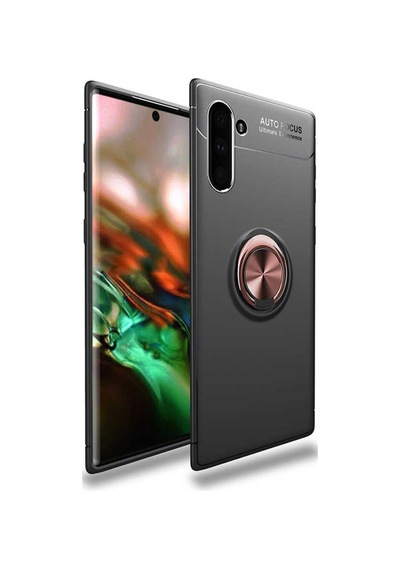 Samsung Galaxy Uyumlu Note 10 Kilif Yüzüklü Tam Korumali Silikon Kapak 417330792