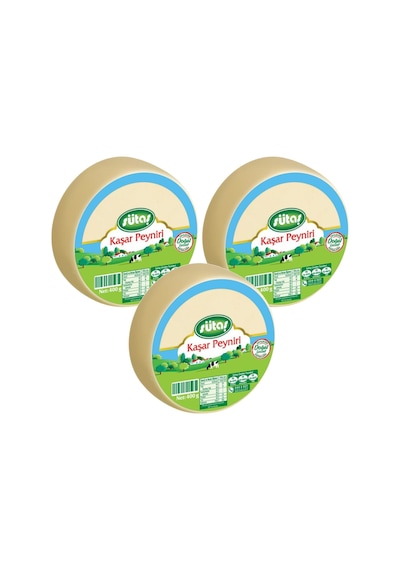 Sütaş Kaşar Peyniri 400 Gr 3 Lü