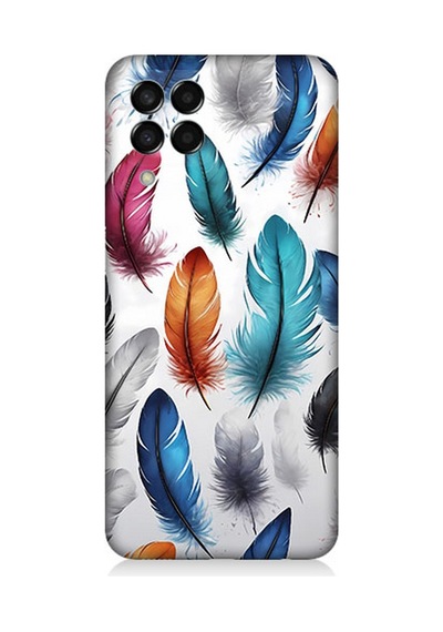 Samsung Galaxy M33 Uyumlu Silikon Kılıf Renkli Soft Tüyler