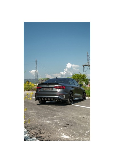 Audi A3 8y Sedan S-line 2020-2024 Body Kit Seti Ön Lip Marşpiyel Difüzör Spoiler Flap