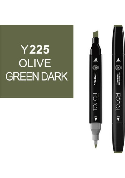 Touch Twın  Marker Y225 Olıve Green Dark