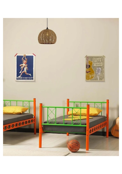 Missidea Carme Genç Odası Fonksiyonel Metal Ranza Takımı 90x200 90 x 200 CM