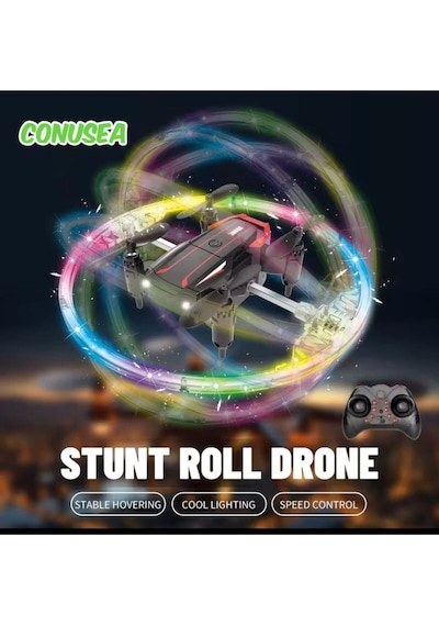 Katlanabilir Mini Bk2 Drone Optik Akışlı Led Işıklı Tek Tuş Kalkış Katlanabilir Tasarım Rc Uzaktan Kumandalı Drone - Siyah