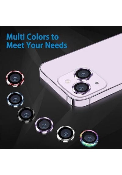 Ayrex 15 Pro Ve 15 Pro Max Uyumlu Kamera Lens Koruyucu Temperli Cam Kamera Koruyucu 9h Sertlik Hd Şeffaf Kamera Lens Ka