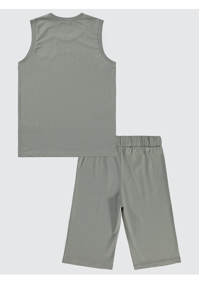 Civil Boys Erkek Çocuk Pijama Takımı 10-13 Yaş Gri