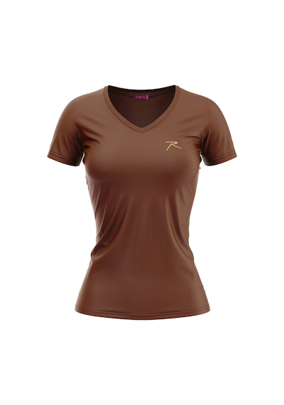 Raru Kadın %100 Pamuk T-Shirt Mulıer Kahverengi