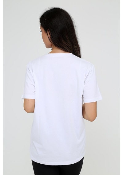 Rubadi Oversize Bol ve Geniş Kesim Bisiklet Yaka Basic Salaş Model T-Shirt Beyaz Rubadi Oversize Bol ve Geniş Kesim Bisiklet Yaka Basic Salaş Model T-Shirt Beyaz