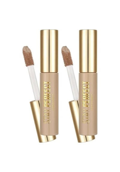 Stay Perfect Yüksek Pigmentli &amp Yarı Mat Bitişli Likit Kapatıcı 006 Medıum Beıge 2 Paketi Genel