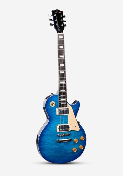 Smiger Les Paul Elektro Gitar L-g9-p1 Bls