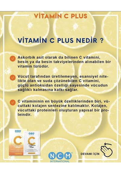 C Vitamin Plus Vitamin C, Vitamin A, Vitamin B2, Vitamin B6, Propolis 30günlük