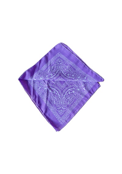 Pamuklu Klasik Desen Unisex Bandana Renkli Bandana Etnik Desenli A Kalite Bandana Lila