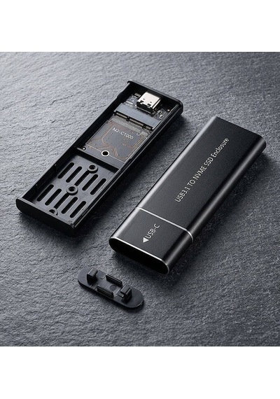 Nbtech Nb-m2001 M.2 Nvme Ssd Kutusu Usb 3.1 10gbps Type-c Yüksek Hızlı Harici Disk Kutusu