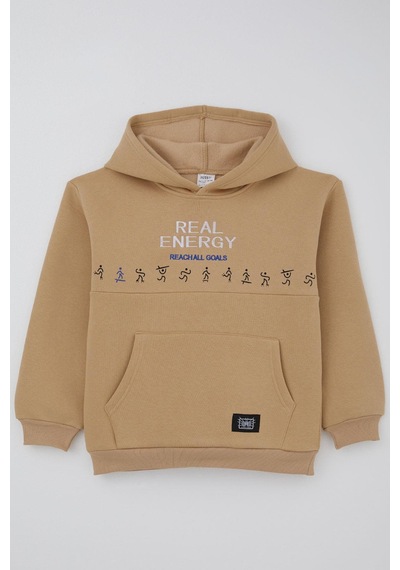 Jabber Erkek Çocuk Sweatshirt Enerji Modu 5-14 Yaş, Bej Bej