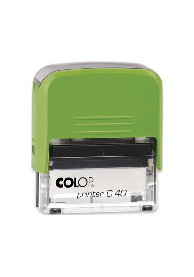 Colop Prınter C40 Yeşil Kasa Siyah Keçe - 23 x 59 MM