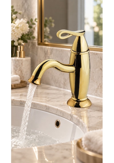 Newarc Golden Lavabo Bataryası - Altın
