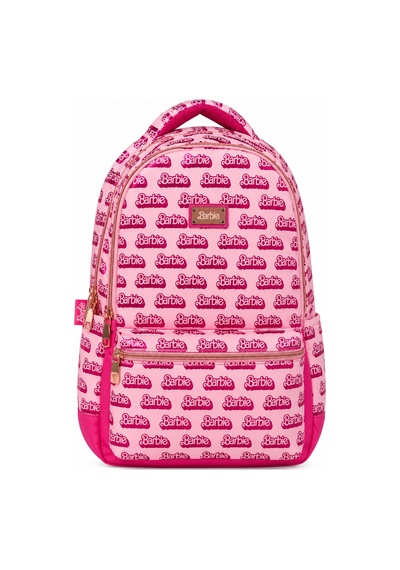 İlkokul Okul Çantası Barbie Pembe Kız Çocuk Sırt Çantası 40x30x14 Cm Desenli