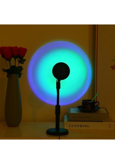 Gökkuşağı Projeksiyon Lambası Atmosfer Işığı 180° Usb 5V Switchli