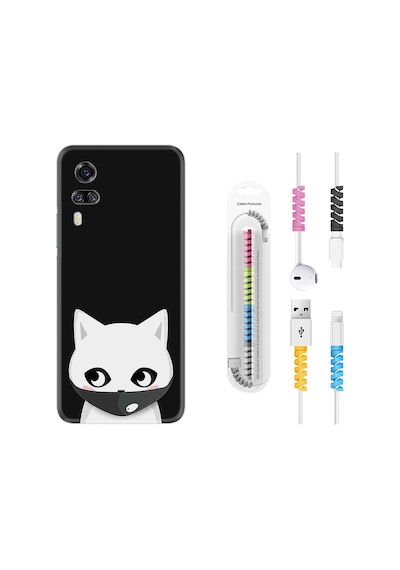 Vivo Y51 Kılıf Kablo Koruyuculu Pandemi Cat 1729