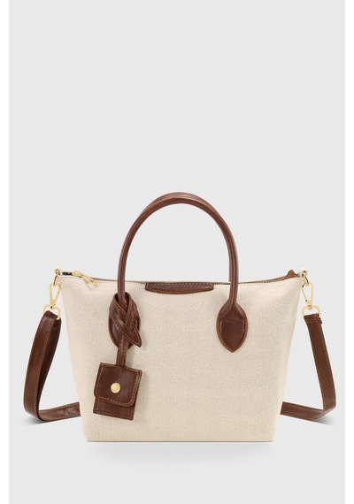 Housebags Retro Vintage Suya Dayanıklı Soft Kahverengi Niş Tasarım Çapraz Askılı Çanta Soft Kahverengi