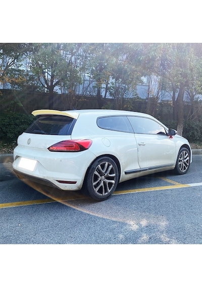 Vw Scirocco Spoiler Piano Black, Makyajlı Kasa, 2015 2017 Plastik