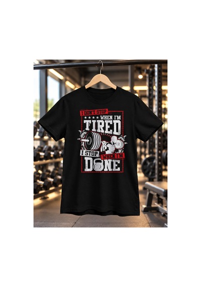 Segungear Dontstop Erkek Regular Fit Baskılı Spor Tişört Siyah - 933732752 Siyah